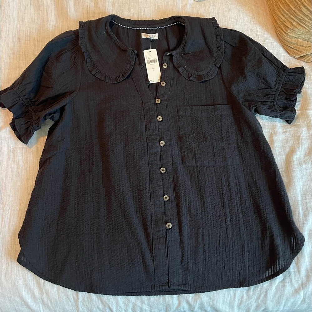 Black Collar Blouse